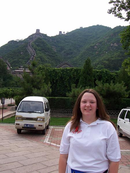2006 TGC Long Tour Asia 249.jpg - 2006 - Texas Girls' Choir Long Tour - Stephanie at the Great Wall of China